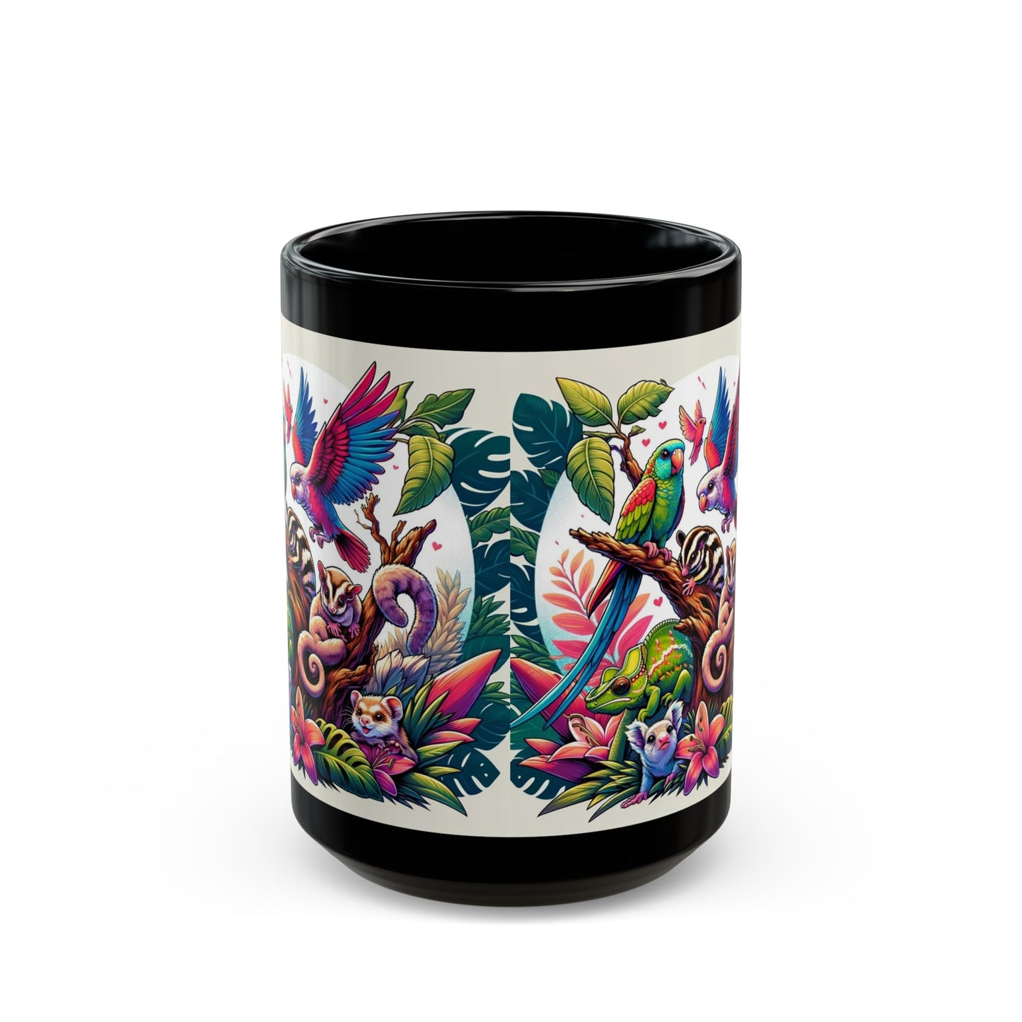 Exotic Pet Animal Thermal  - Black Mug (11oz, 15oz)