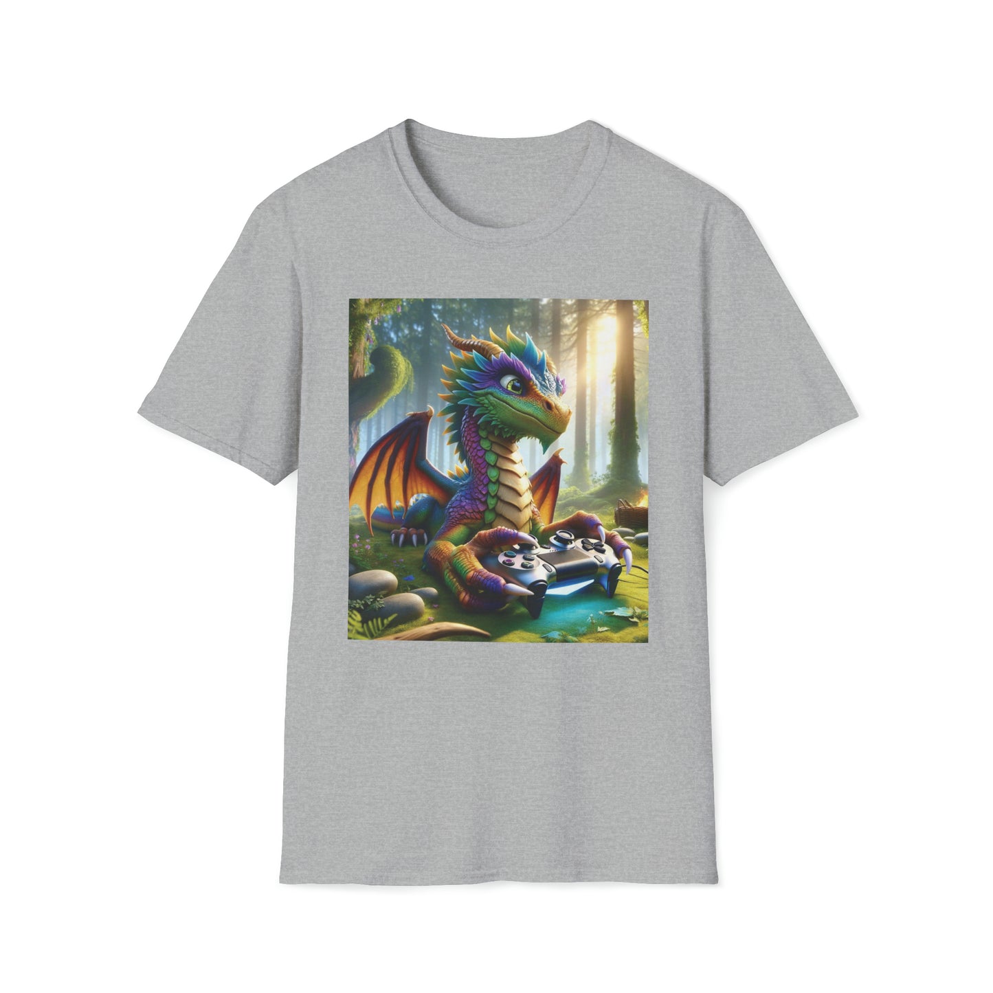 Gamer Dragon - Unisex Softstyle T-Shirt