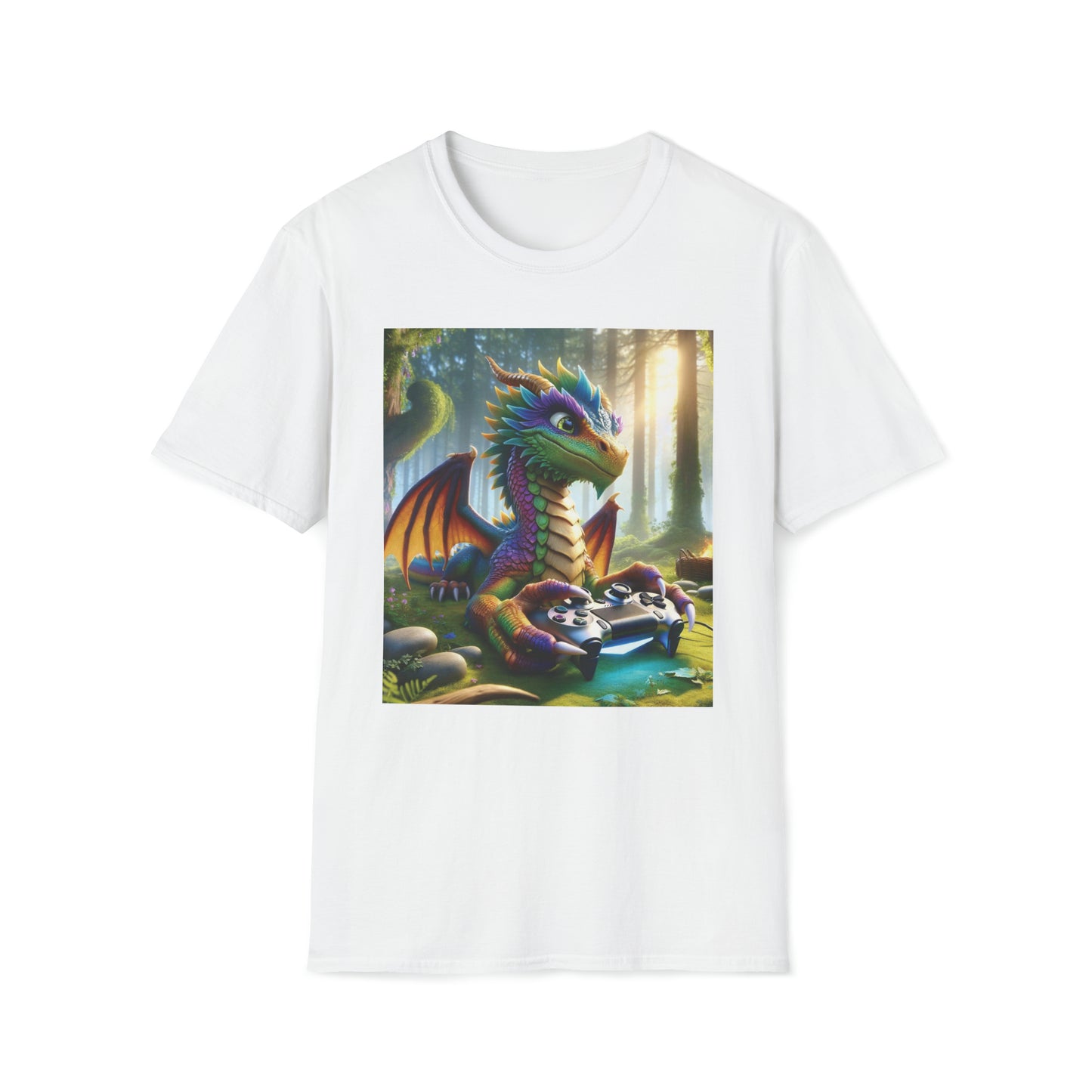 Gamer Dragon - Unisex Softstyle T-Shirt