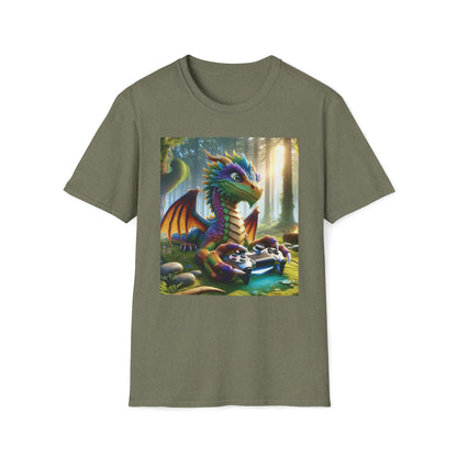 Gamer Dragon - Unisex Softstyle T-Shirt