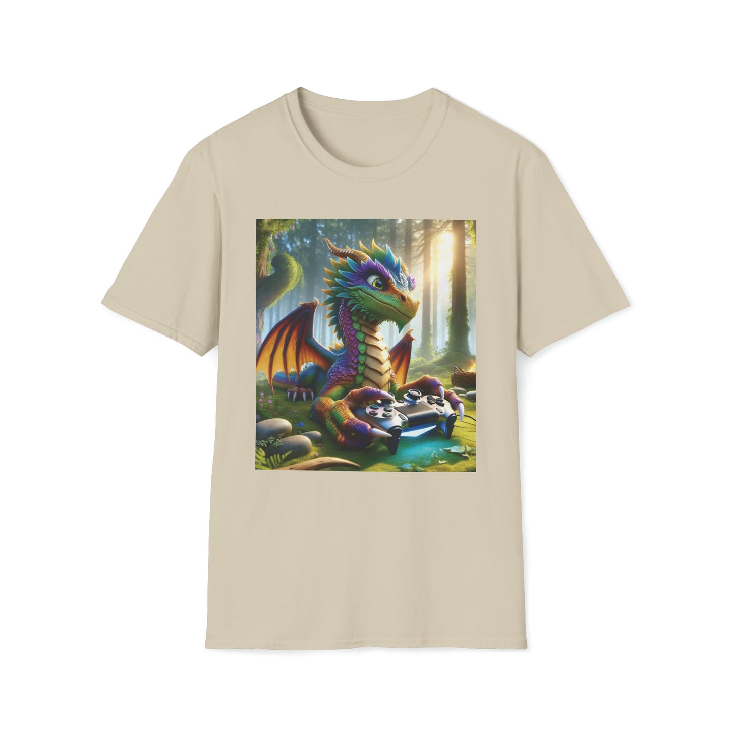 Gamer Dragon - Unisex Softstyle T-Shirt